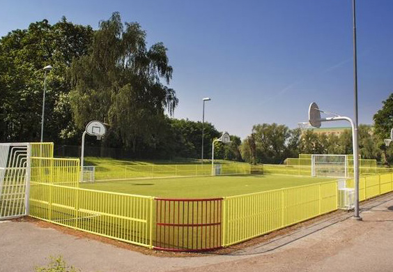 Idéunderlag för hur det kan se ut på skolgården vid Hertsö skola.